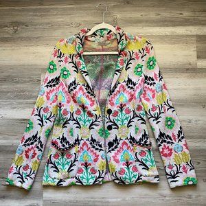 Aldomartins Floral Intarsia Blazer